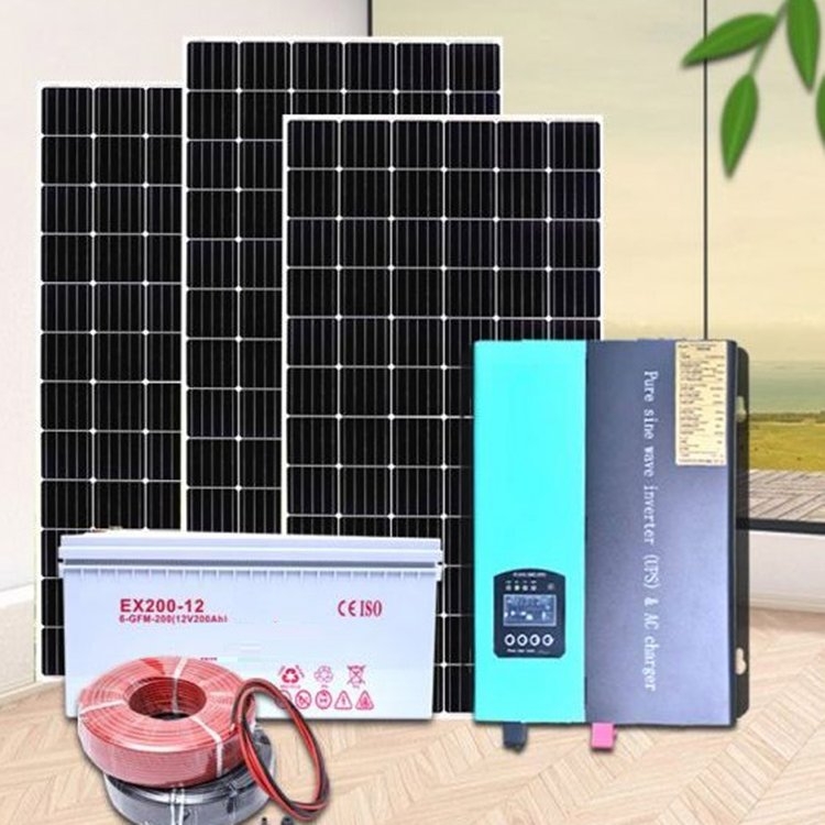 8KW太陽能發電系統全套家用光伏發電機離網發電設備